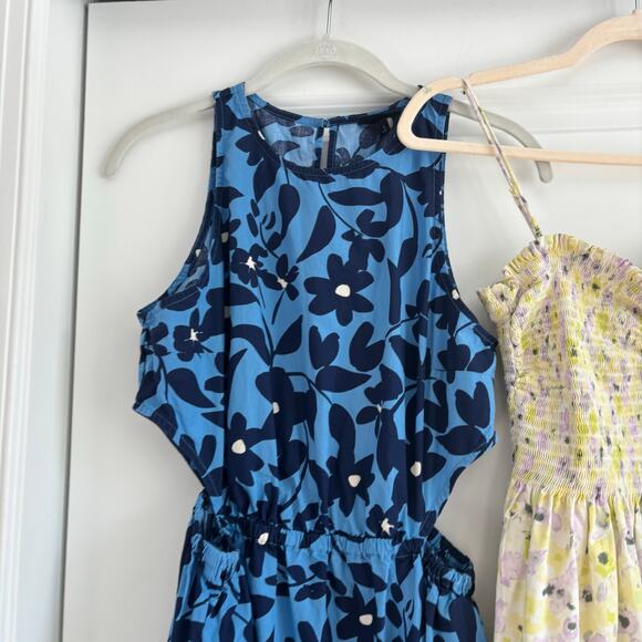 Bundle of (2) Floral Sundresses Sz S Feminine Smocked H&M / Who What Wear - Picture 2 of 13